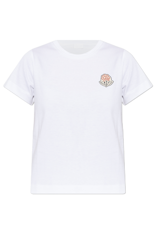Moncler WHITE T-shirt with logo 1