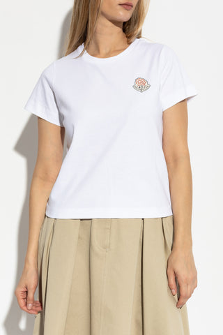 Moncler WHITE T-shirt with logo 3