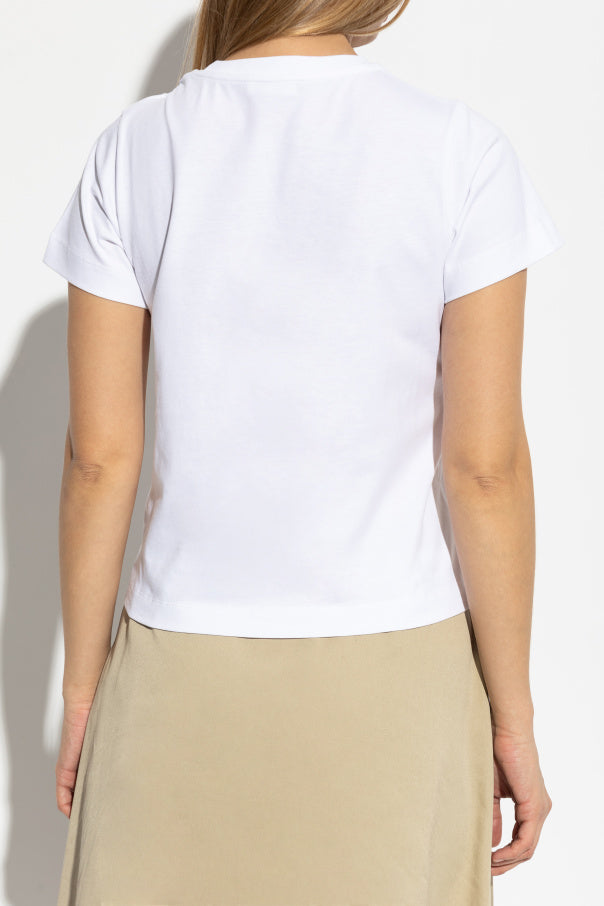 Moncler WHITE T-shirt with logo 4