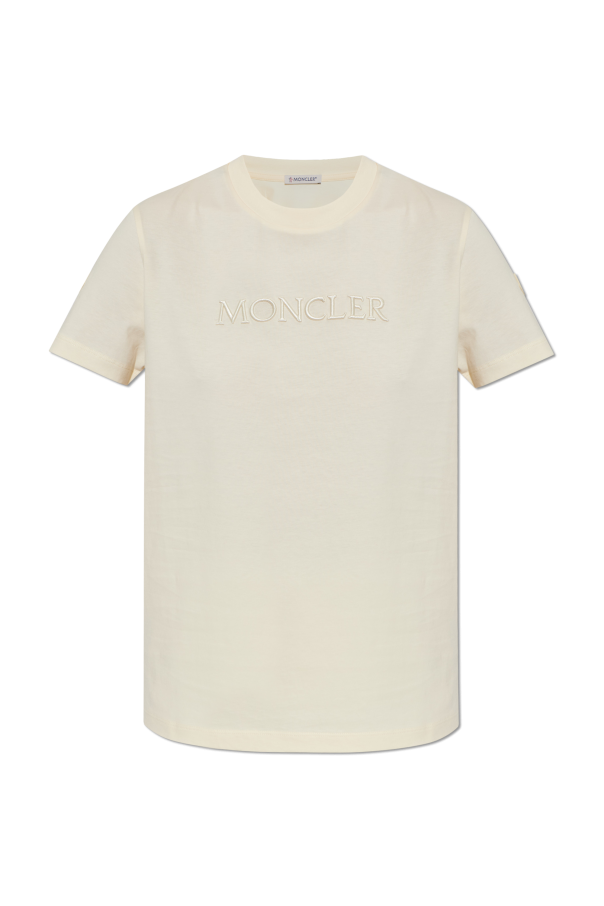 Moncler YELLOW T-shirt with logo 1