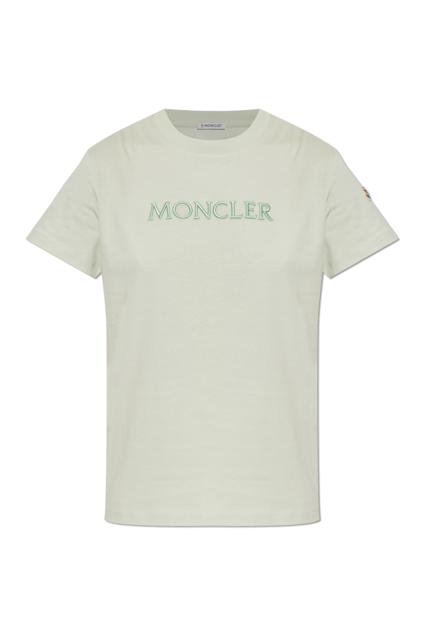 Moncler GREEN T-shirt with logo 1