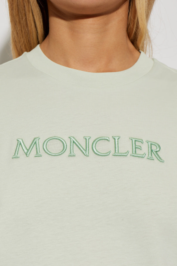 Moncler GREEN T-shirt with logo 5