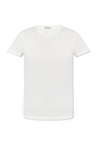Moncler cream T-shirt with logo 1
