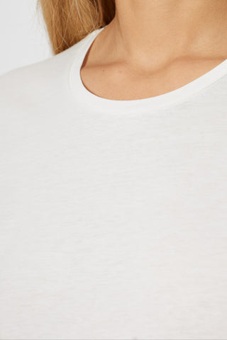 Moncler cream T-shirt with logo 5