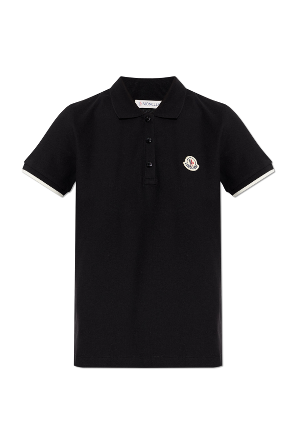 Moncler BLACK Polo with logo 1