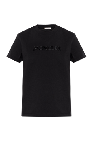 Moncler BLACK T-shirt with logo 1