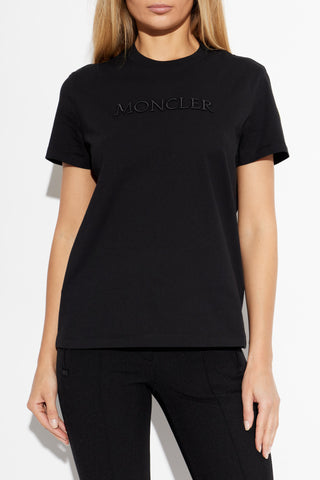 Moncler BLACK T-shirt with logo 3