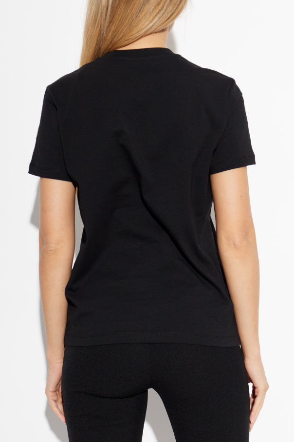 Moncler BLACK T-shirt with logo 4