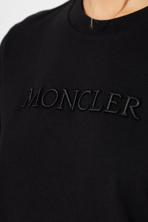 Moncler BLACK T-shirt with logo 5