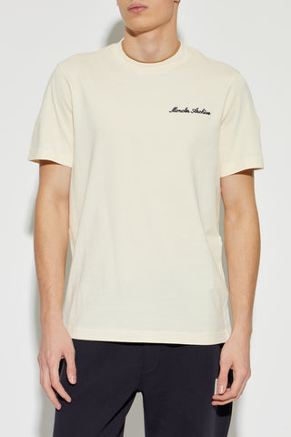 Moncler cream T-shirt with logo 3