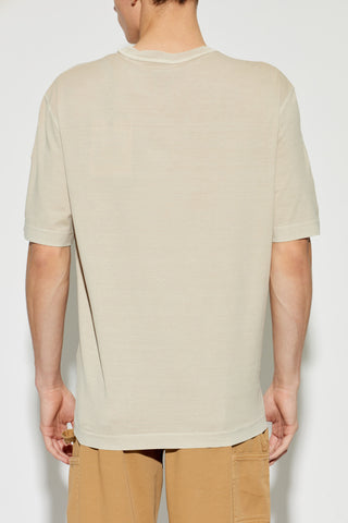 Moncler cream T-shirt with logo 4