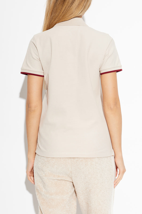 Moncler cream Polo with logo 4