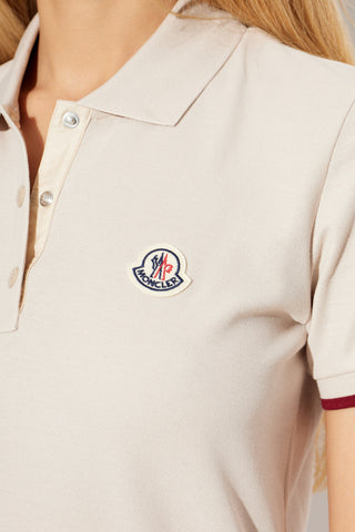Moncler cream Polo with logo 5