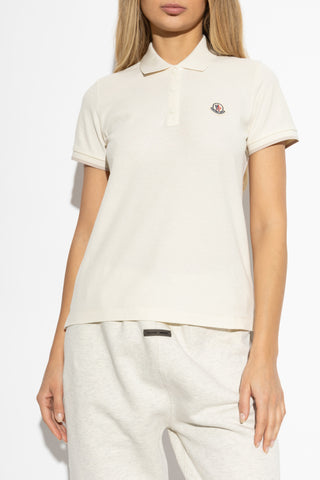 Moncler cream Polo with logo 3