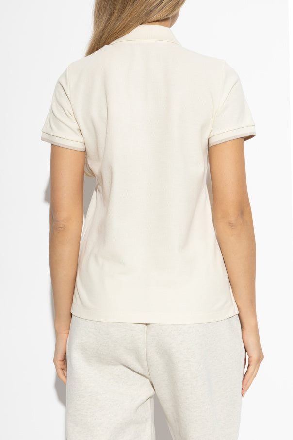 Moncler cream Polo with logo 4