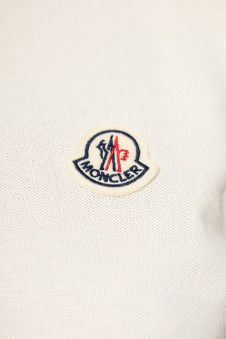 Moncler cream Polo with logo 5