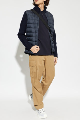 Moncler NAVY BLUE Polo with logo 2