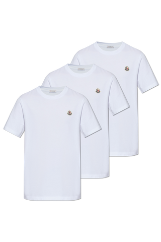 Moncler WHITE 3-pack of T-shirts 1