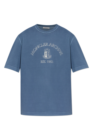Moncler BLUE T-shirt with logo 1