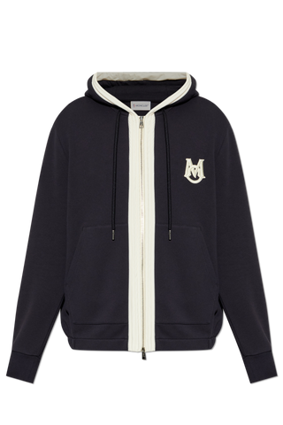 Moncler NAVY BLUE Sweatshirt with logo 1
