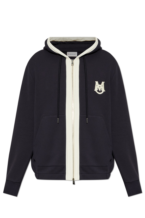 Moncler NAVY BLUE Sweatshirt with logo 1