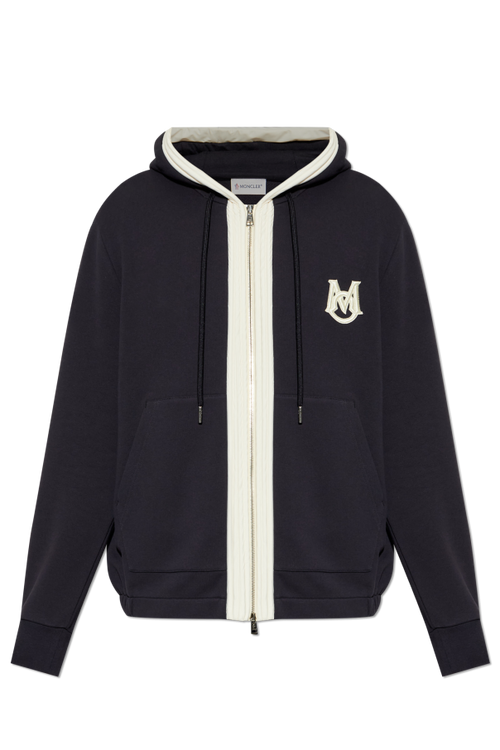 Moncler NAVY BLUE Sweatshirt with logo 1