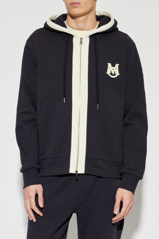 Moncler NAVY BLUE Sweatshirt with logo 3