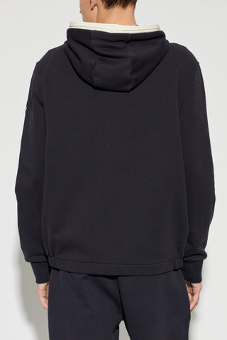 Moncler NAVY BLUE Sweatshirt with logo 4