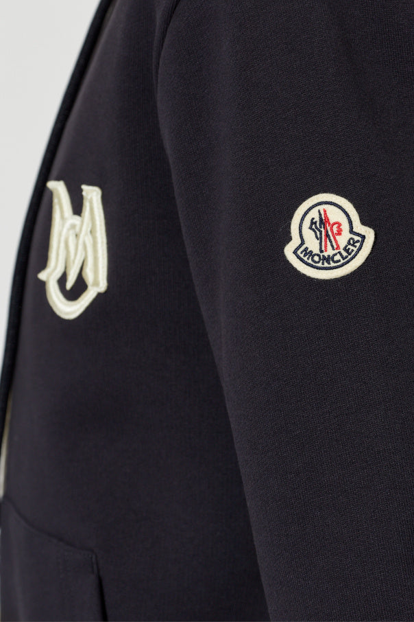 Moncler NAVY BLUE Sweatshirt with logo 5