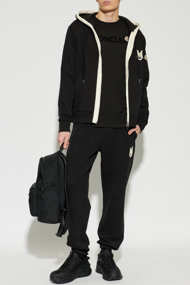 Moncler BLACK Sweatpants with logo 2