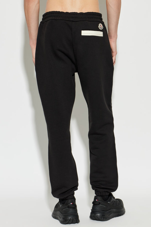 Moncler BLACK Sweatpants with logo 4
