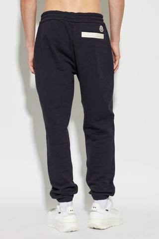 Moncler NAVY BLUE Sweatpants with logo 4