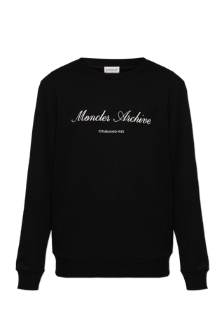 Moncler BLACK Sweatshirt with logo 1