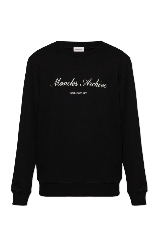 Moncler BLACK Sweatshirt with logo 1