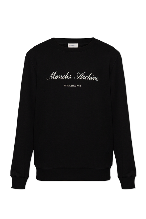 Moncler BLACK Sweatshirt with logo 1