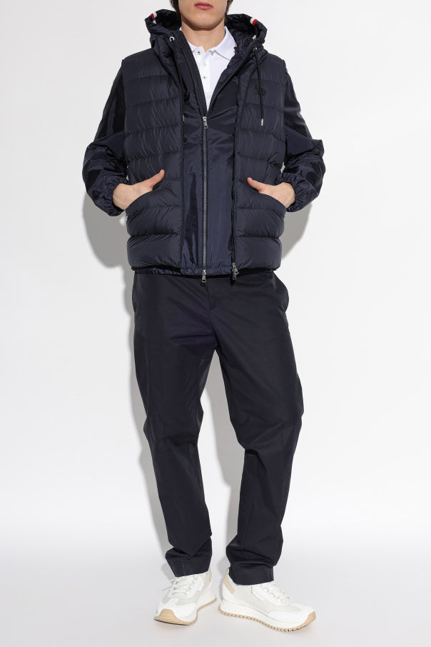Moncler WHITE Polo shirt with logo patch 2