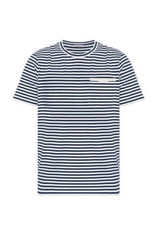 Moncler NAVY BLUE T-shirt with pocket 1
