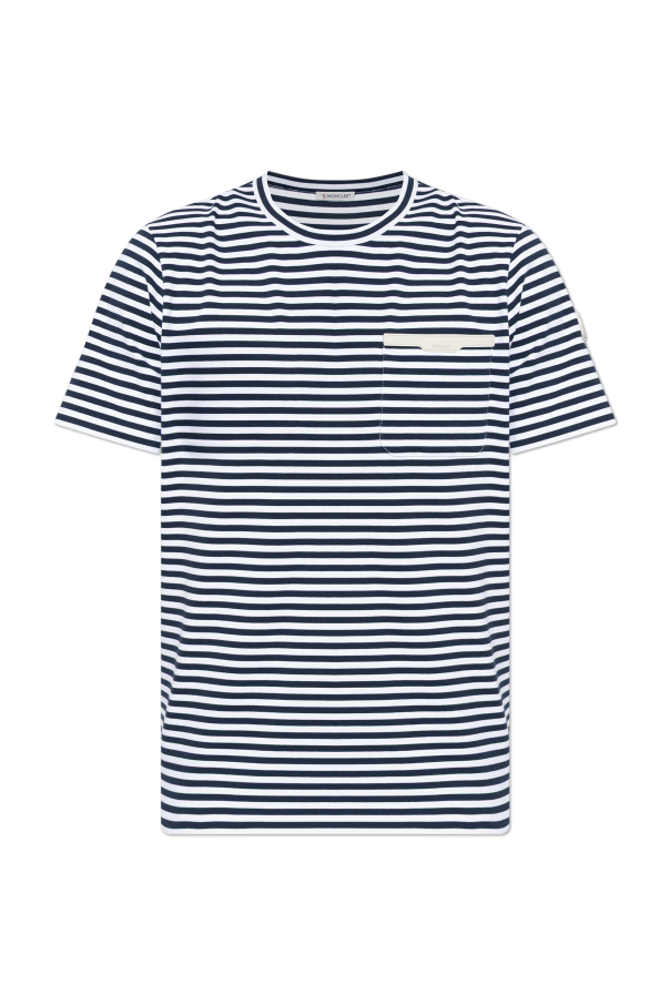 Moncler NAVY BLUE T-shirt with pocket 1