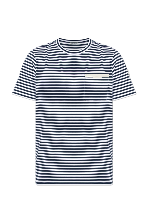 Moncler NAVY BLUE T-shirt with pocket 1