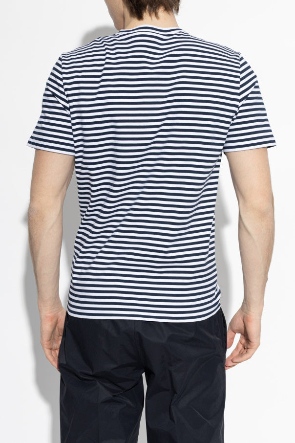 Moncler NAVY BLUE T-shirt with pocket 4