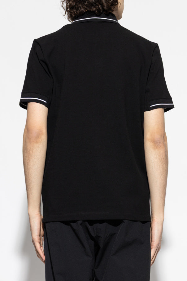 Moncler BLACK Polo with logo patch 4