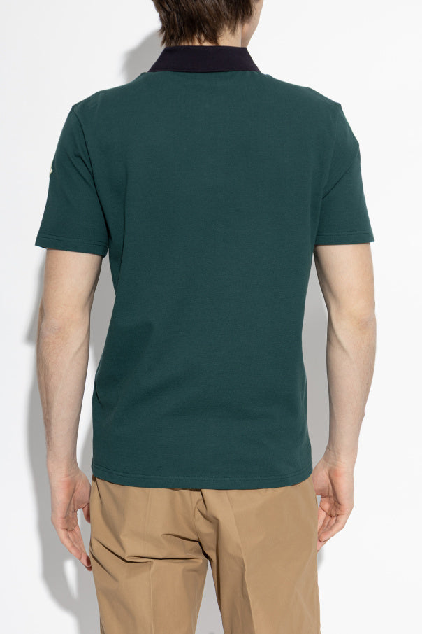 Moncler GREEN Polo with embroidered logo 4