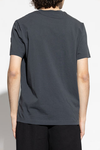 Moncler GREY T-shirt with printed logo 4