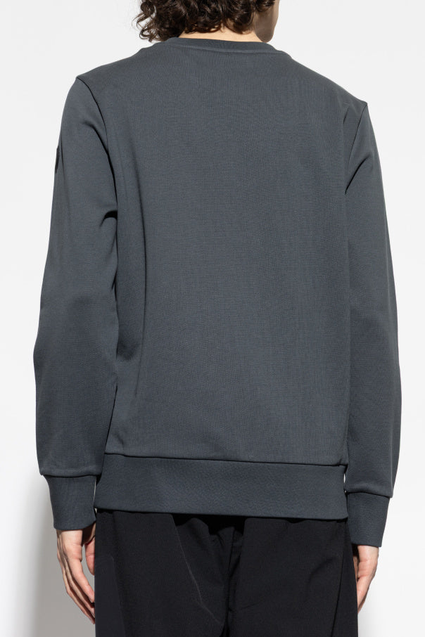Moncler GREY Sweatshirt with printed logo 4