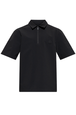 Moncler BLACK Polo with logo patch 1