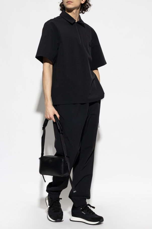 Moncler BLACK Polo with logo patch 2