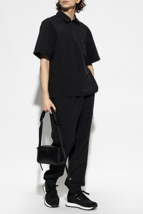 Moncler BLACK Polo with logo patch 2