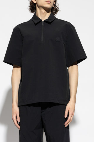 Moncler BLACK Polo with logo patch 3