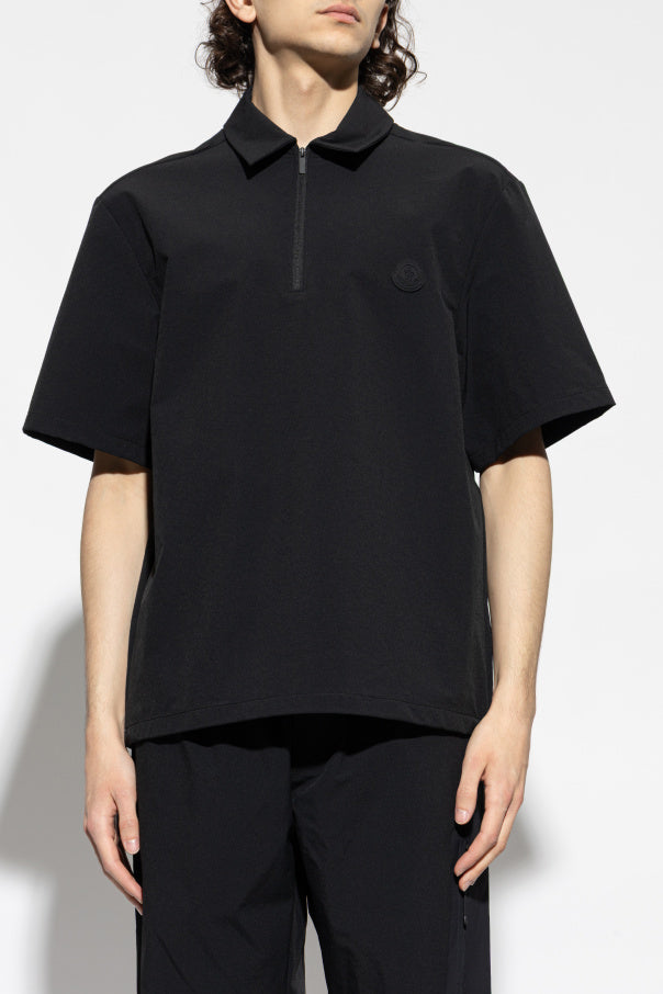Moncler BLACK Polo with logo patch 3