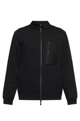 Moncler BLACK Sweatshirt with stand-up collar 1